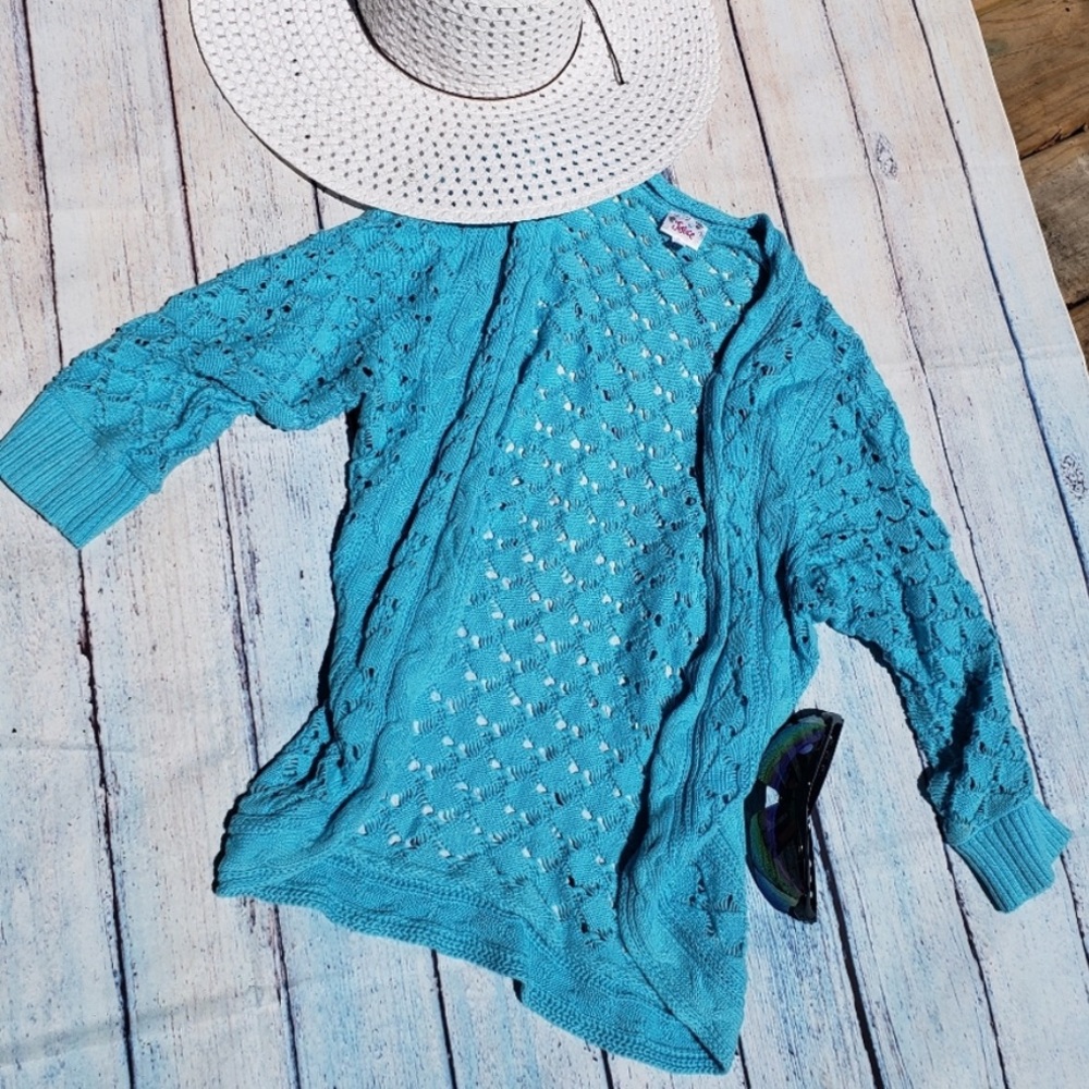 Girls Justice knit open Cardigan size 16
